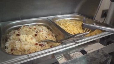 Kitchen Culinary buffet. Nutrition Food Holiday Party Concept. Breakfast buffet concept, breakfast time in luxury hotel, brunch with family in restaurant