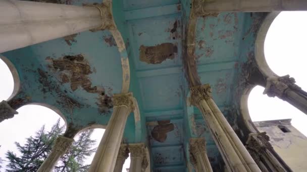 Detail Abandoned Soviet Sanatorium Medea Tskaltubo Georgia Tskaltubo Important Balneological — Video