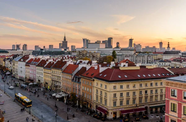 Warschau Polen Oktober 2019 Stadtbild Von Warschau Dächer Der Altstadt — Stockfoto