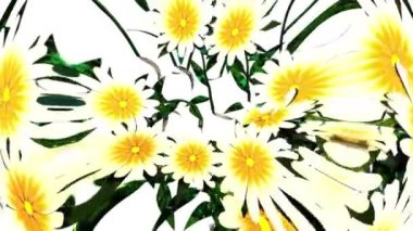 Beyaz Çiçek Botanik 3B Hazırlama