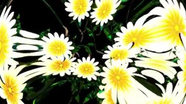 Beyaz Çiçek Botanik 3B Hazırlama