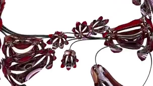 Purple Bellflower Botanical Rendering — стокове відео