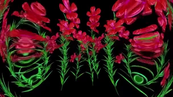 Πετούνια Βοτανικά Λουλούδια Αποτύπωση — Αρχείο Βίντεο