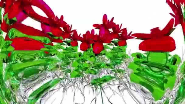 宽叶植物3D渲染 — 图库视频影像