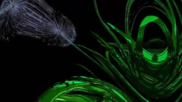 タンポポの種子植物の3Dレンダリング — ストック写真