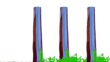 Sarı Cypress Ağacı Botanik 3B Hazırlama