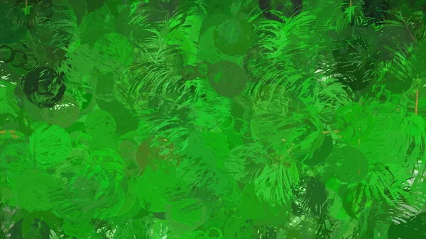 橡胶树植物数码渲染 — 图库照片