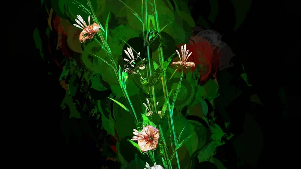 Atkinsiana Botanical Flowers Rendering — 스톡 사진
