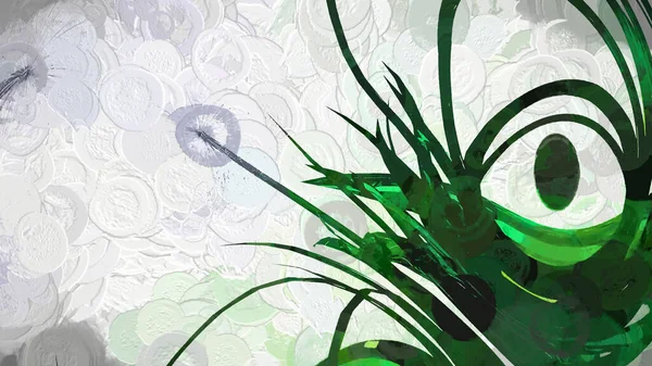 Dandelion Seeds Botanical 3D Rendering