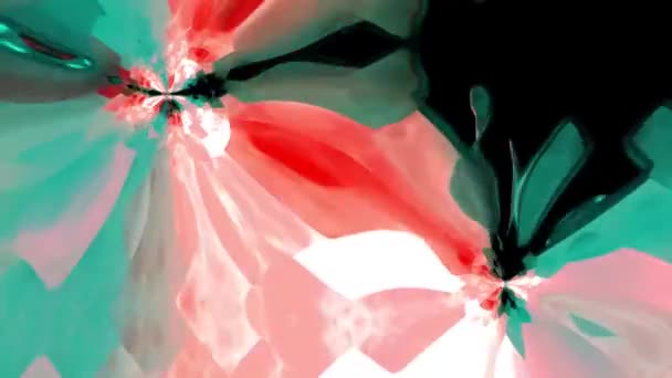 Abstrakter Flüssiger Kreativer Hintergrund Digitales Rendering — Stockvideo