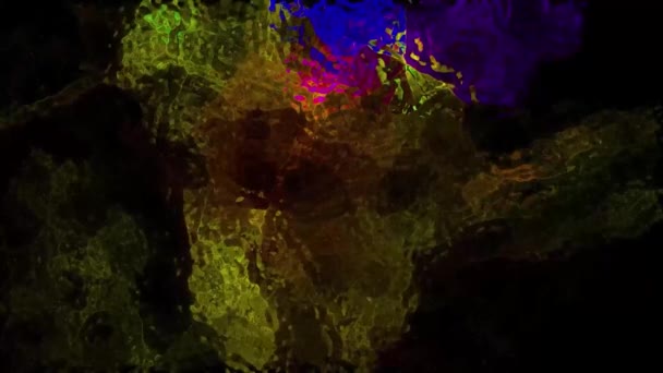 Космічна Туманність Повільний Яскравий Абстрактний Фон Цифрове Рендерингу — стокове відео