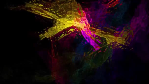 Kosmische Nevel Slow Vibrant Abstracte Achtergrond Digitale Rendering — Stockvideo