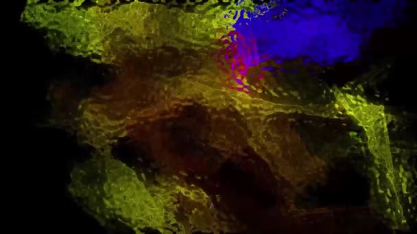 Космическая Туманность Медленный Вибрационный Фон Цифровой Рендеринг — стоковое видео