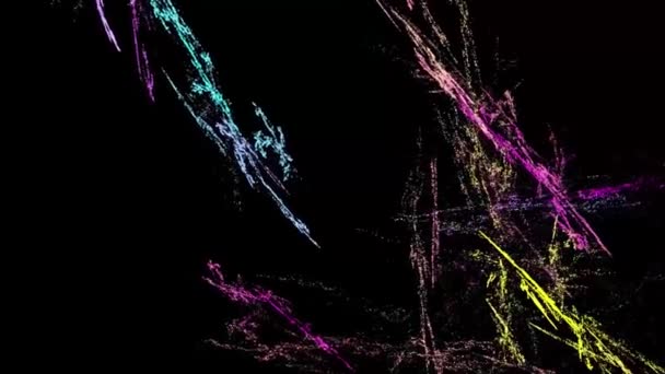 Абстрактный Фон Космической Туманности Цифровой Рендеринг — стоковое видео