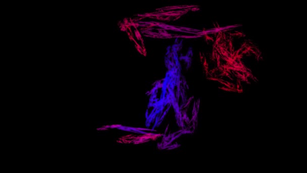 Nebulosa Cósmica Vibrante Fundo Abstrato Renderização Digital — Vídeo de Stock