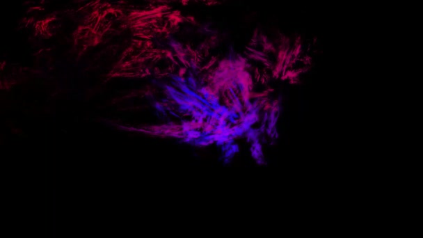 Nebulosa Cósmica Fondo Abstracto Vibrante Visualización Digital — Vídeos de Stock