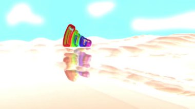 Gökkuşağı Joy Arkaplan Video 3B Hazırlama 