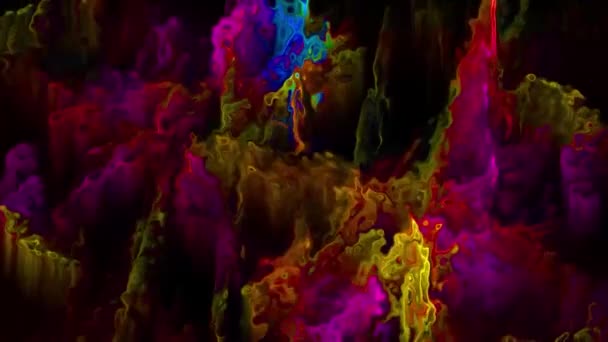 Абстрактний Яскравий Фон Цифрове Рендерингу — стокове відео