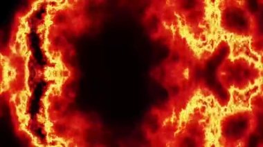 Sıcak Yanan Arkaplan Dijital Hazırlama