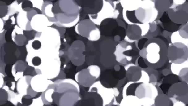 Fundo Vibrante Abstrato Bubbly Renderização Digital — Vídeo de Stock