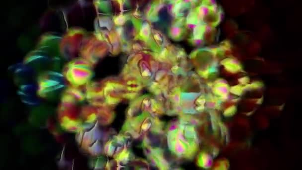 Abstract Levendige Bubbly Achtergrond Digitale Rendering — Stockvideo