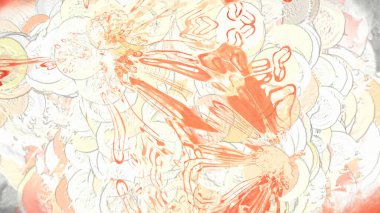 Soyut Canlı Arkaplan Dijital İllüstrasyon