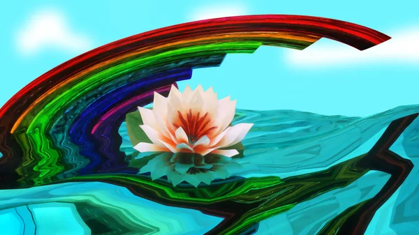 Rainbow Joy Background Video 3D Rendering