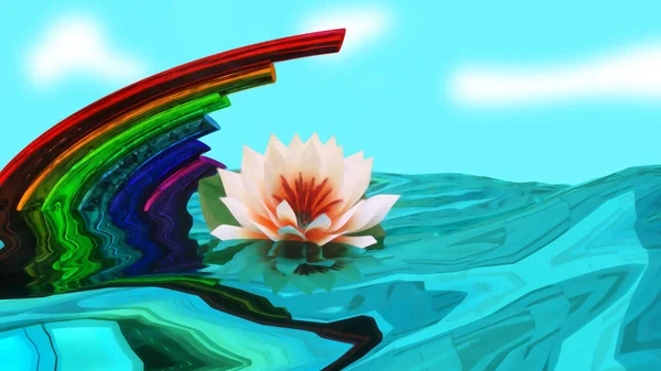 Rainbow Joy Background Video 3D Rendering