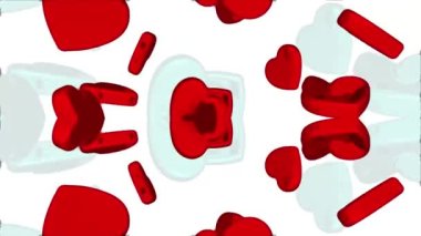 Romantik Kalp Arkaplanı 3B Hazırlama