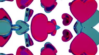 Romantik Kalp Arkaplanı 3B Hazırlama