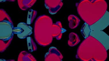 Romantik Kalp Arkaplanı 3B Hazırlama