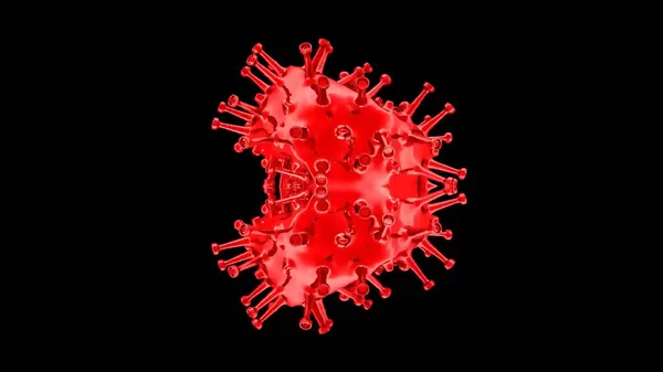Corona Virus Covid Pandemic Rendering — Stockfoto