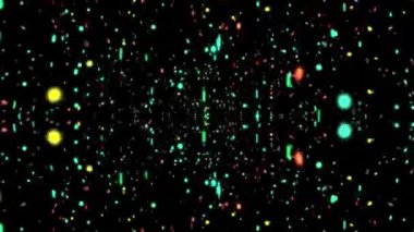 Parıldayan Vibrant Küreler Soyut Arkaplan Dijital Hazırlama