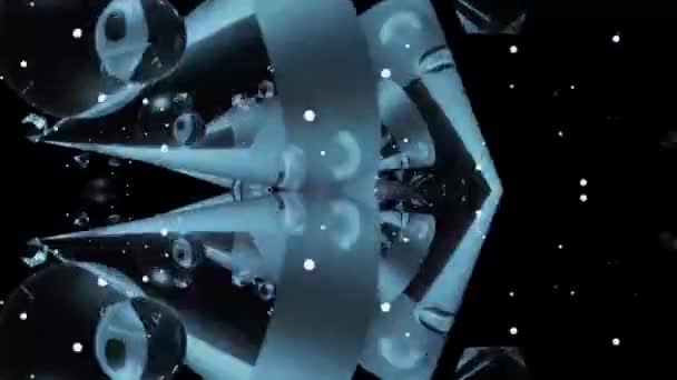 Glitter Vibrant Spheres นหล กษร การแสดงผลด ตอล — วีดีโอสต็อก