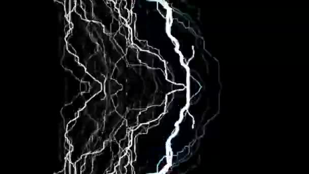 Lighting Electric Background Digital Rendering — Video Stock