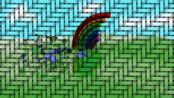 Rainbow Joy Background Digital Rendering