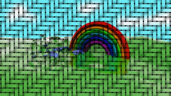 Rainbow Joy Background Video Digital Rendering