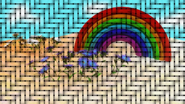 Rainbow Joy Background Digital Rendering