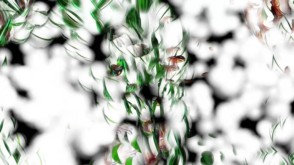 植物学泡沫摘要背景数字渲染 — 图库照片