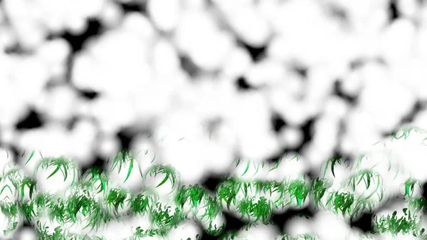 Ботанічний Бульбашковий Абстрактний Фон Цифрове Рендерингу — стокове фото