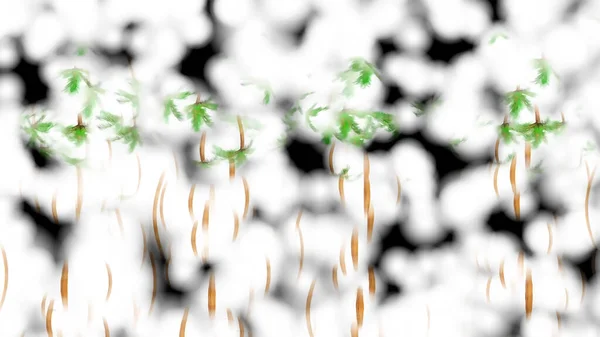 Botanical Bubbly Abstract Ψηφιακή Απόδοση Φόντου — Φωτογραφία Αρχείου