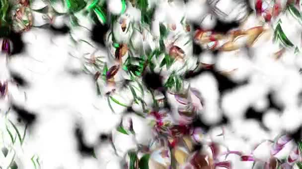 Botanical Bubbly Abstract Ψηφιακή Απόδοση Φόντου — Αρχείο Βίντεο
