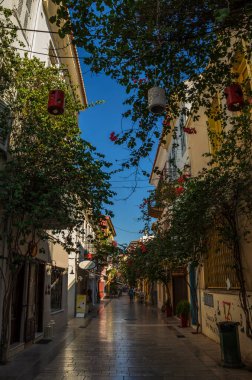Nafplion 'un güzel dekore edilmiş sokaklarında geleneksel mimari binalar var. Nafplio şüphesiz Argolis, Moreloponnese, Yunanistan 'daki en huzurlu yerlerden biridir.