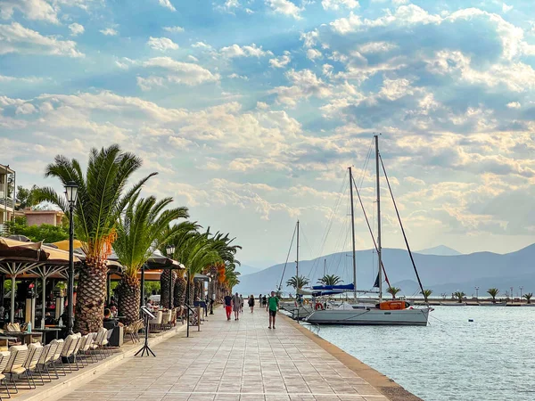 Argolis Moreloponnese Yunanistan Daki Nauplion Şehrinden Güzel Deniz Manzarası — Stok fotoğraf