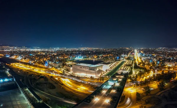 Вид Воздуха Южные Афины Ночью Центр Фонд Ставроса Ниархоса Sncc — стоковое фото