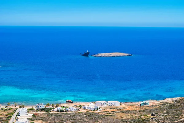 希腊凯萨拉岛Diakofti的沉船事件 — 图库照片