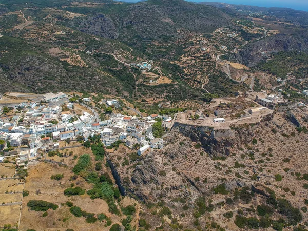 Atemberaubender Blick Aus Der Luft Über Chora Kythera Bei Der — Stockfoto