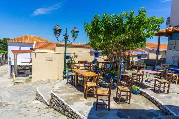Beautiful Scenery Old Village Chora Alonissos Island Greece Traditional Architectural — Stock fotografie