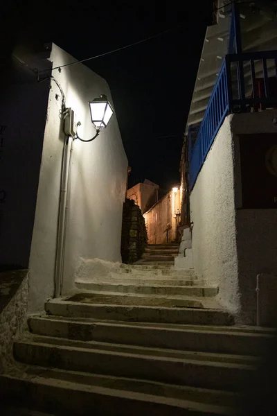 Beautiful Scenery Old Village Chora Alonissos Island Greece Traditional Architectural — Foto de Stock