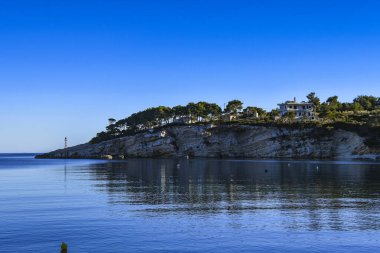 The beautiful seaside town of Patitiri, in Alonissos island, Greece, Europe